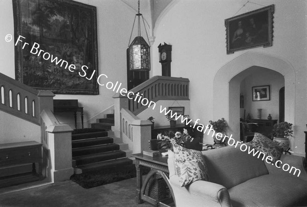 LISMORE CASTLE  ENTRANCE HALL WEST SIDE